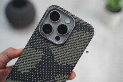 Magsafe Camo Black Yellow Real Aramid Case for iPhone 15 Pro