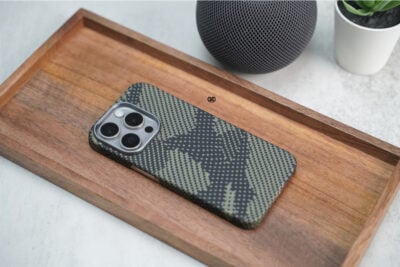 Magsafe Camo Black Yellow Real Aramid Case for iPhone 15 Pro