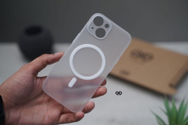 Frosted White Magsafe Ultra Thin Case For iPhone 15 Pro Max/15 Plus - Image 20