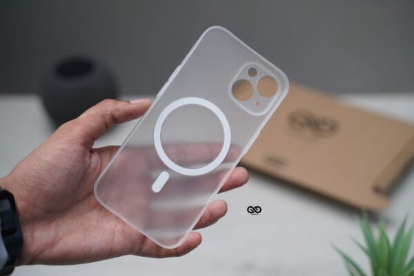 Frosted White Magsafe Ultra Thin Case For iPhone 15 Pro Max/15 Plus - Image 9