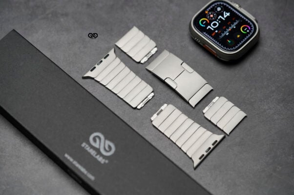 Real Titanium Link Strap Metal Bracelet With Detachable Link For Apple Watch 49 MM Series Ultra/Ultra 2