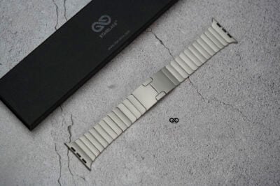 Real Titanium Link Strap Metal Bracelet With Detachable Link For Apple Watch 49 MM Series Ultra/Ultra 2