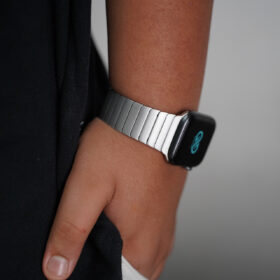 Real Titanium Link Strap Metal Bracelet with Detachable Link for Apple Watch 44MM 45MM Series 4 5 6 7 8 9 SE SE 2 Gen