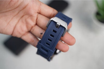 Titanium Buckle Band With Silicone Strap For Apple Watch 44MM 45MM 46MM Series 4 5 6 7 8 9 10 SE SE 2 Gen
