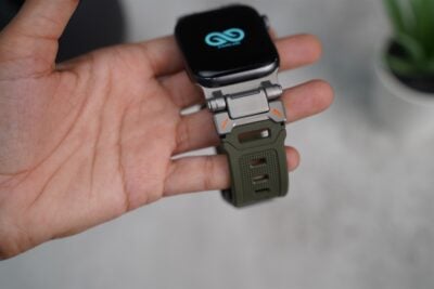 Titanium Buckle Band With Silicone Strap For Apple Watch 44MM 45MM 46MM Series 4 5 6 7 8 9 10 SE SE 2 Gen
