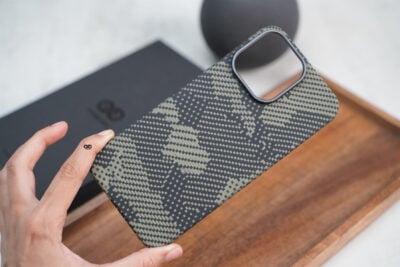 Magsafe Camo Black Yellow Real Aramid Case for iPhone 15 Pro
