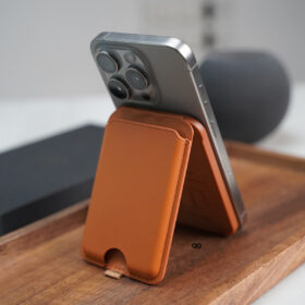 MagSafe Vegan Leather Card Holder and Stand