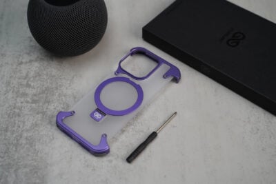 Frameless Armored Case with Kickstand Feature