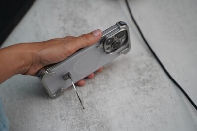 Frameless Armored Case with Kickstand Feature