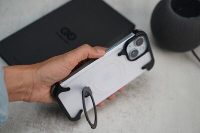 Frameless Armored Case with Kickstand Feature