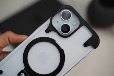 Frameless Armored Case with Kickstand Feature