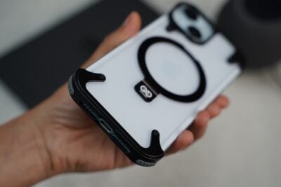 Frameless Armored Case with Kickstand Feature