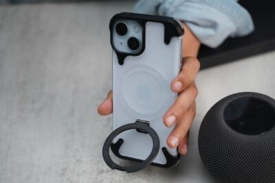Frameless Armored Case with Kickstand Feature