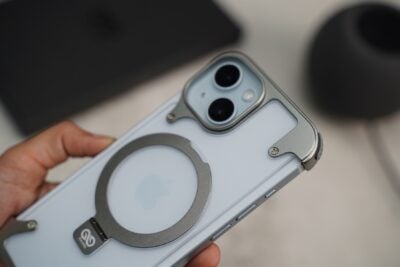 Frameless Armored Case with Kickstand Feature