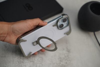 Frameless Armored Case with Kickstand Feature