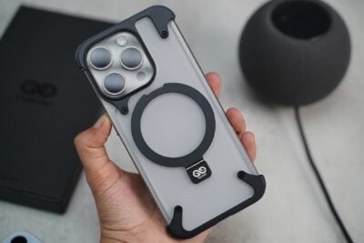 Frameless Armored Case with Kickstand Feature