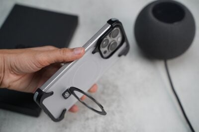Frameless Armored Case with Kickstand Feature
