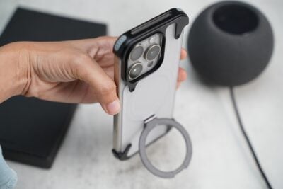 Frameless Armored Case with Kickstand Feature