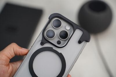 Frameless Armored Case with Kickstand Feature
