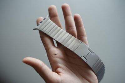 Real Titanium Link Strap Metal Belt For Apple Watch 44MM 45MM 46MM Series 4 5 6 7 8 9 10 SE SE 2 Gen