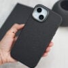 Slim PU Leather Case with Rubberized Interior (Magsafe Compatible) For iPhone 13