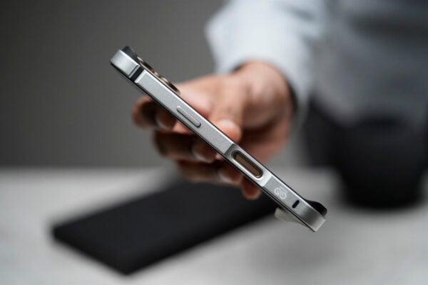 Silver Fiber Bumper for iPhone 16 (Bumper, not a Case) - Image 4