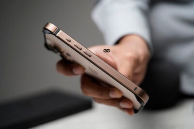 Desert Titanium Fiber Bumper for iPhone 16 Pro (Bumper, not a Case)
