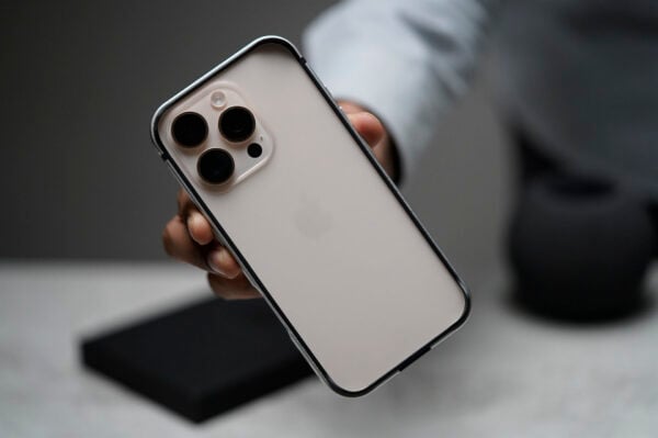 Silver Fiber Bumper for iPhone 16 Pro (Bumper, not a Case) - Image 4