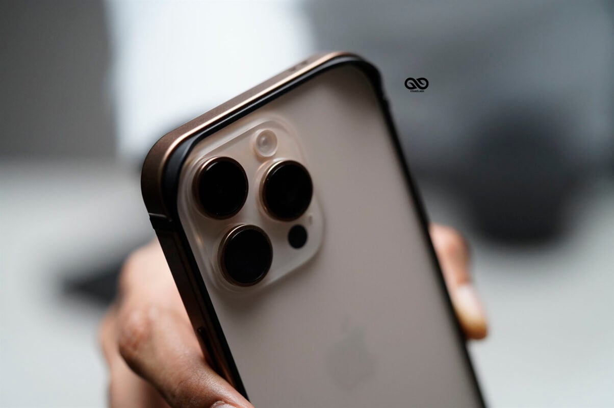 Desert Titanium Fiber Bumper for iPhone 16 Pro (Bumper, not a Case)