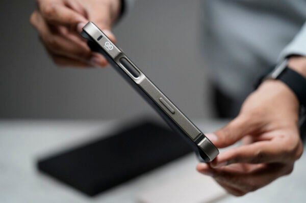 Natural Titanium Fiber Bumper for iPhone 16 Pro (Bumper, not a Case) - Image 9