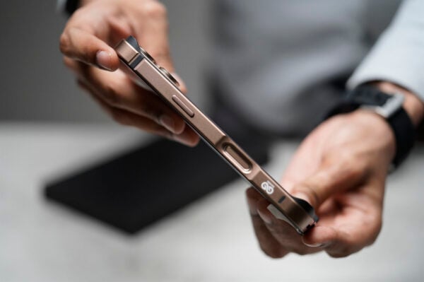 Desert Titanium Fiber Bumper for iPhone 16 Pro (Bumper, not a Case) - Image 6