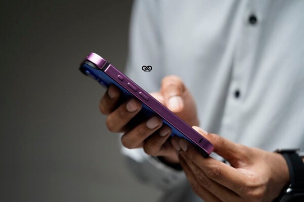 Magenta Fiber Bumper for iPhone 16 Plus (Bumper, not a Case) - Image 9