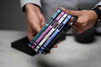 Black Fiber Bumper for iPhone 16 Pro Max (Bumper, not a Case)
