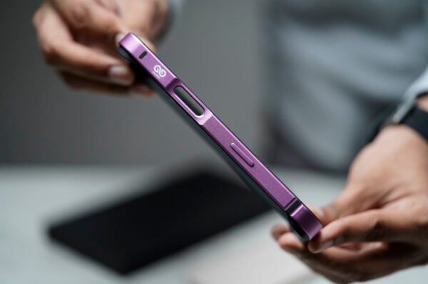 Magenta Fiber Bumper for iPhone 16 Plus (Bumper, not a Case) - Image 10