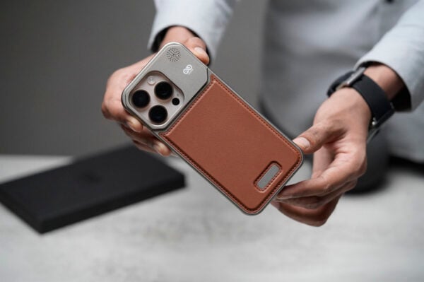 Vegan Leather Case With Titanium Frame