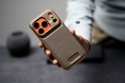 Vegan Leather Case With Titanium Frame