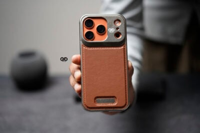 Vegan Leather Case With Titanium Frame