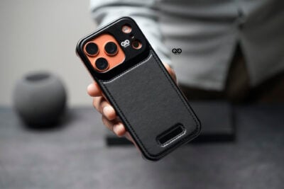 Vegan Leather Case With Titanium Frame
