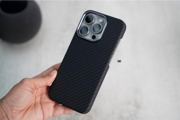 Magsafe Real Aramid Carbon Fiber Case With Open Side For iPhone 14 Pro - Image 6
