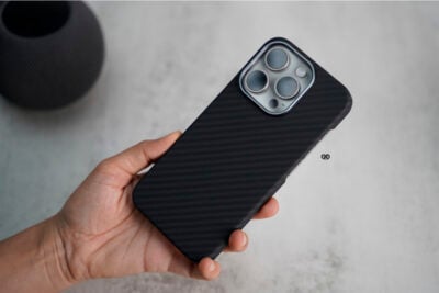 Magsafe Real Aramid Carbon Fiber Case With Open Side For iPhone 14 Pro