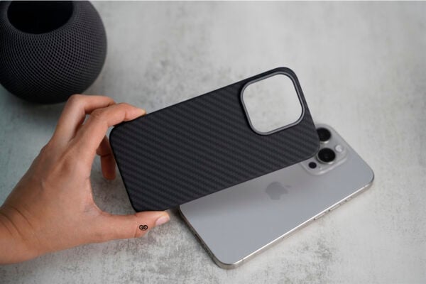 Magsafe Real Aramid Carbon Fiber Case With Open Side For iPhone 14 Pro - Image 25
