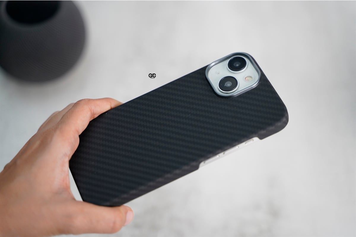 Magsafe Real Aramid Carbon Fiber Case With Open Side For iPhone 14 Pro