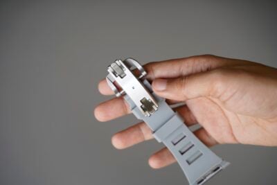 Vented FKM Rubber Band With 316L Buckle Closure For Apple Watch 49 MM Series Ultra/Ultra 2