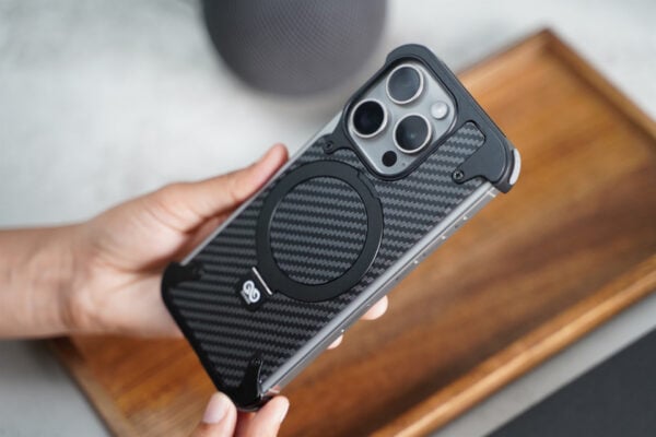 Carbon Texture Edition-Frameless Armored Case with Kickstand Feature - Image 13