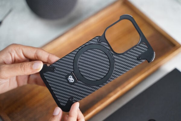 Carbon Texture Edition-Frameless Armored Case with Kickstand Feature - Image 12