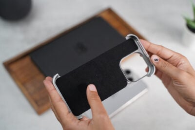 Carbon Texture Edition-Frameless Armored Case with Kickstand Feature