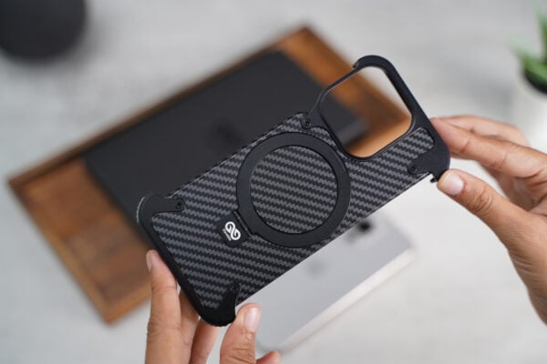 Carbon Texture Edition-Frameless Armored Case with Kickstand Feature - Image 24