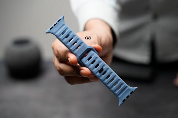 Cool Blue Waterproof Silicone Sports Band for Apple Watch 49 MM Series Ultra/Ultra 2 - Image 4