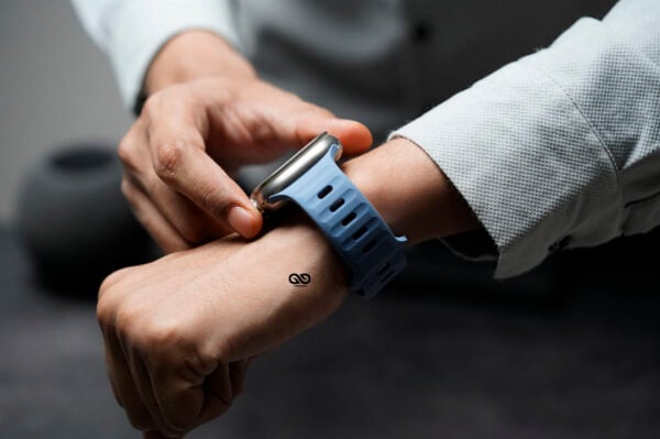 Cool Blue Waterproof Silicone Sports Band for Apple Watch 49 MM Series Ultra/Ultra 2 - Image 6
