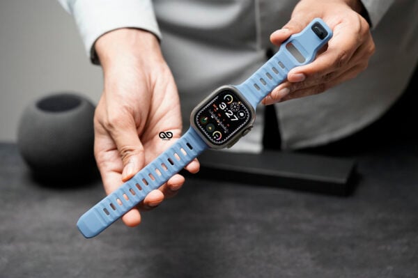 Cool Blue Waterproof Silicone Sports Band for Apple Watch 49 MM Series Ultra/Ultra 2 - Image 7